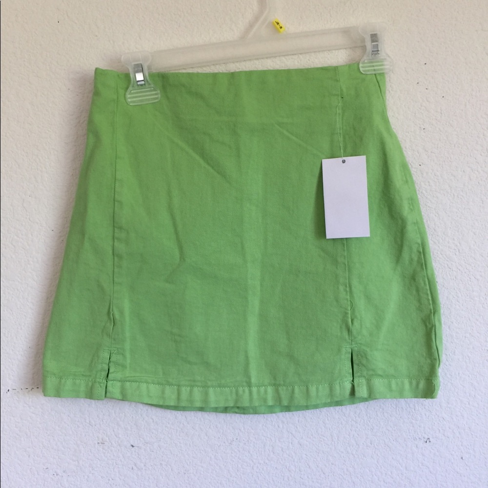 Brandy Melville green cara denim skirt - Picture 3 of 3